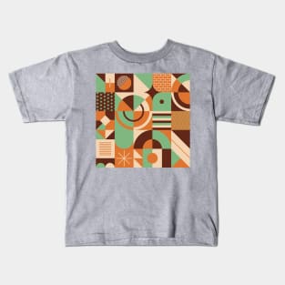 Bauhaus retro pattern Kids T-Shirt